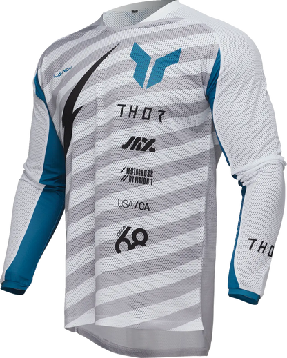 THOR Launchmode Air Raid Jersey Vit/Grå Medium bild 1 PMMEDIA:3ee070be7379aafa