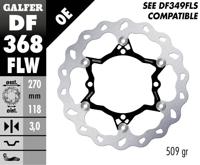 GALFER Brake Rotor Float Wave bromsskiva bild 2 PMMEDIA:2947db6acaca5a6e