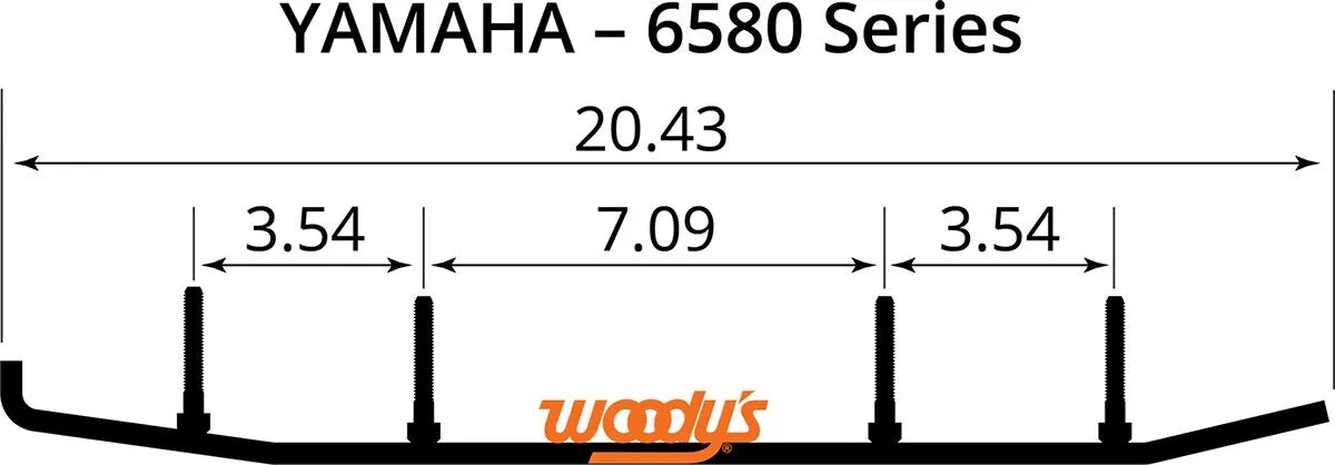WOODY'S Trail Blazer IV™ Flat-Top® Wear Bars för Yamaha bild 3 PMMEDIA:bbb2a61bf21cab7b