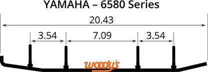 WOODY'S Trail Blazer IV™ Flat-Top® Wear Bars för Yamaha bild 3 PMMEDIA:bbb2a61bf21cab7b