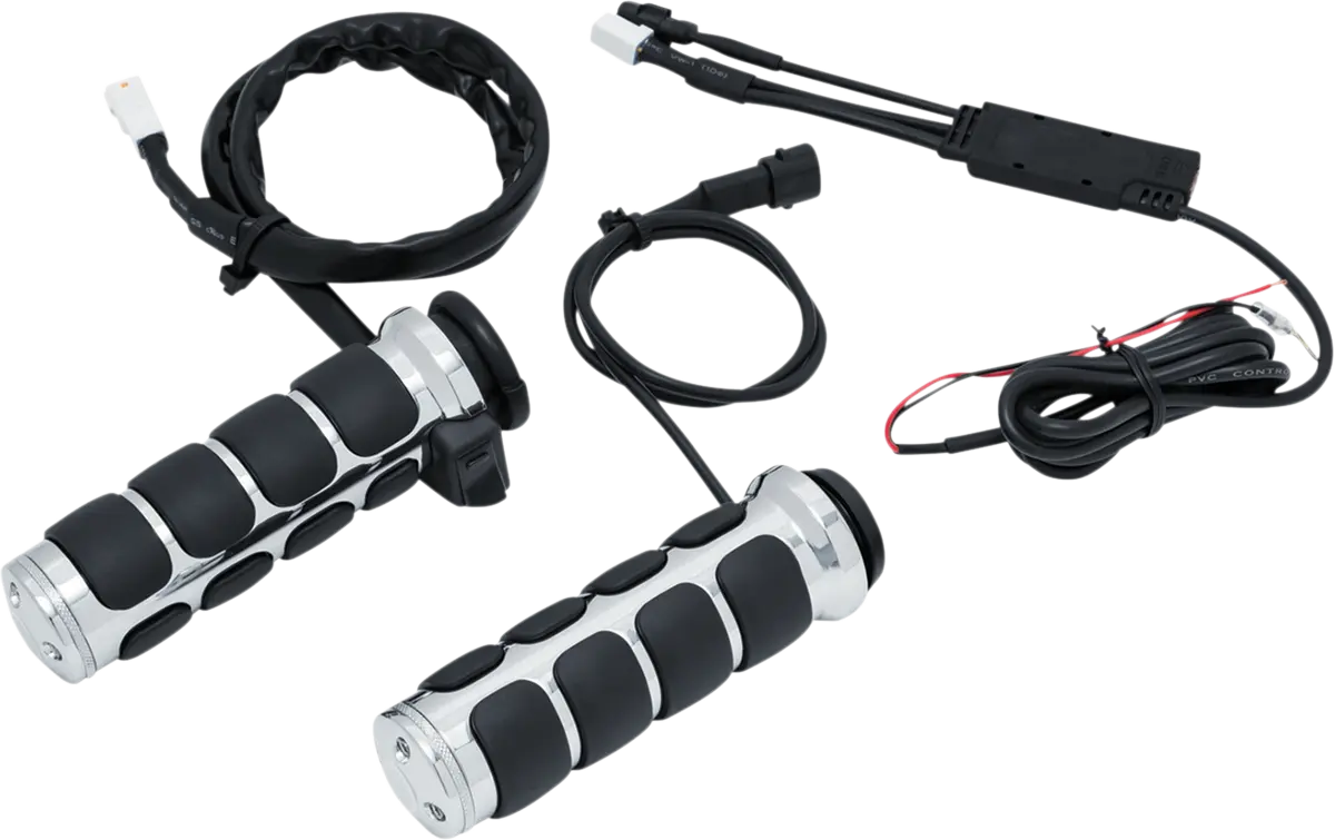 KURYAKYN Heated ISO® Grepp för 1" styren - Krom bild 1 PMMEDIA:1de24643330dde7d