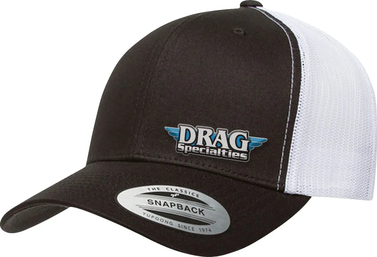 DRAG SPECIALTIES Mesh Snapback Keps Svart/Vit bild 1 PMMEDIA:2a72d47c47cee076