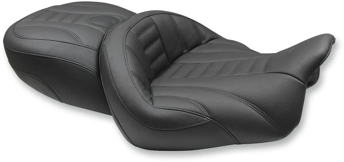 Mustang Super Touring 2-Up Vinyl Seat Sadlar Harley Touring bild 1 PMMEDIA:9a9a9244b97fde76