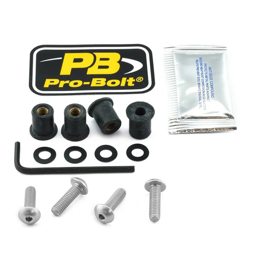 PRO BOLT Aluminium Screen Bolt Kit Silver bild 1 PMMEDIA:88616187ed4a4133