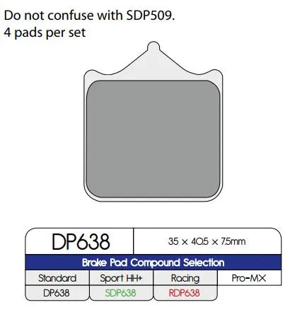 DP BRAKES Standard Sinterade Metallbromsbelägg bild 1 PMMEDIA:76cbaa5c5f936cbe