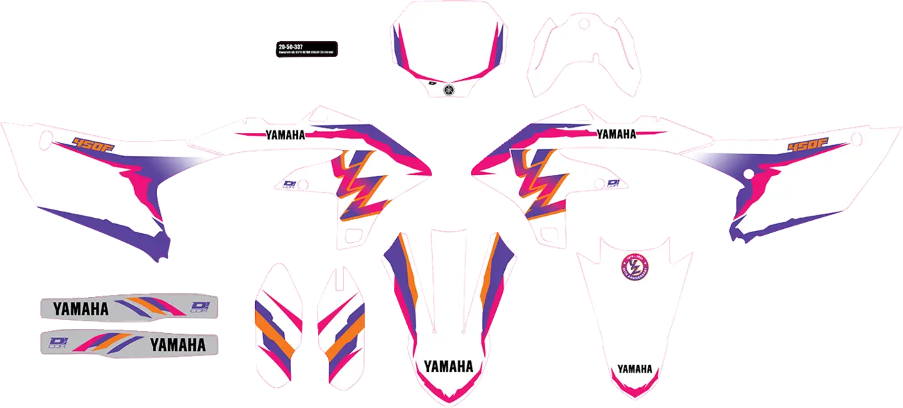 D'COR VISUALS Complete Graphics Kit YZ 450 Retro bild 1 PMMEDIA:571abe61f89ce2f7