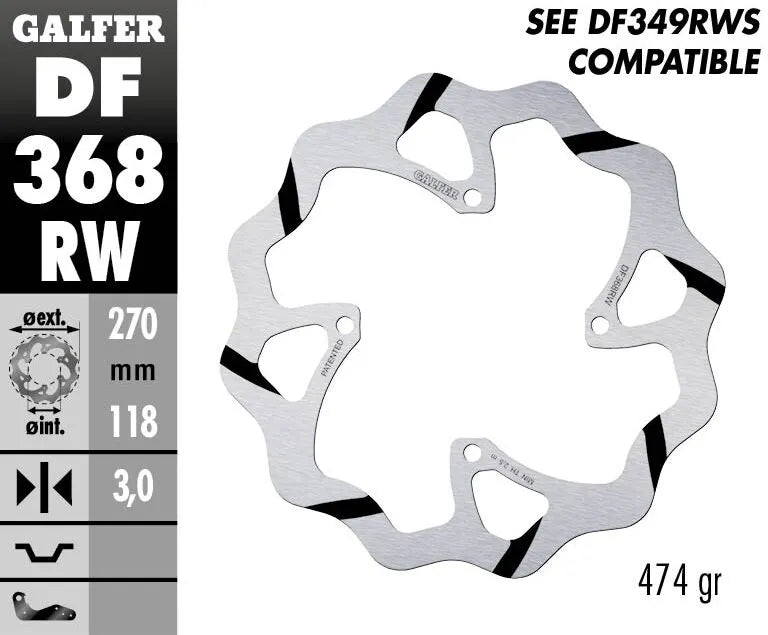GALFER Bromsskiva Fixed Wave Grooved Oversize bild 2 PMMEDIA:a45209aa746a7b38