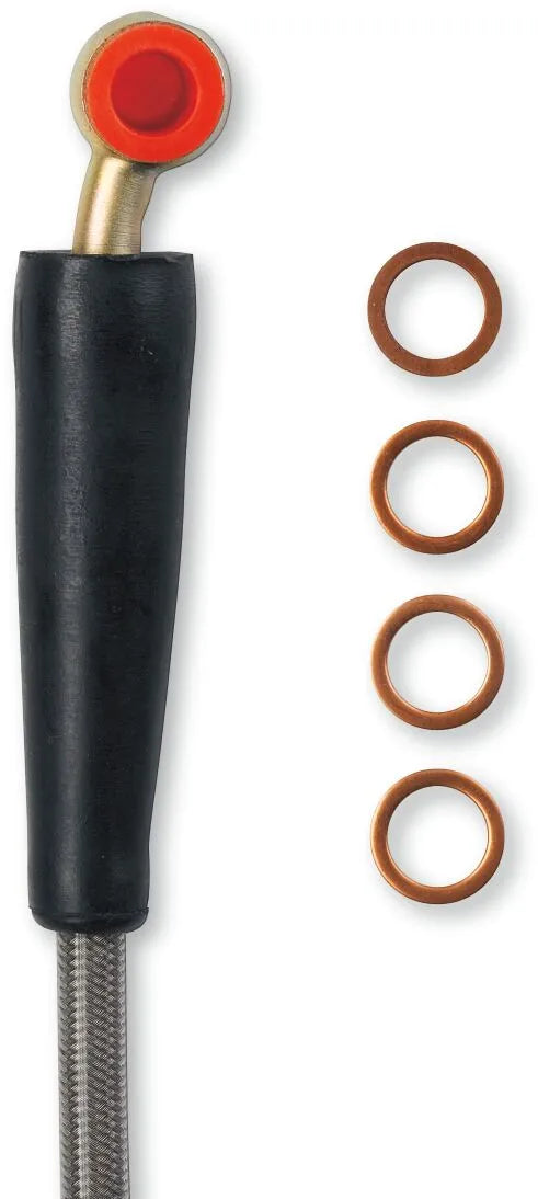 MOOSE OFFROAD HARD-PARTS Rostfri Flätad Bromsslang Fram bild 2 PMMEDIA:72c765763e711d29