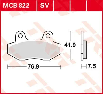TRW All Round Sinterade Bromsbelägg MCB822 bild 2 PMMEDIA:c1e97e2a92fd9cbf