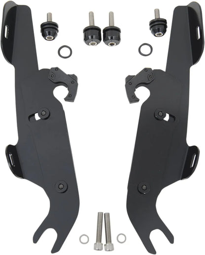 Memphis Shades Hd Fats/Slim Windshield Trigger-Lock Complete Mount Kit Fästdelar & kit för vindrutor bild 17 PMMEDIA:c57136772ece9084
