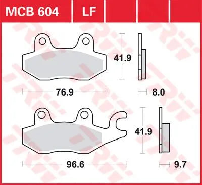 TRW All Round Sintered Bromsbelägg MCB604 bild 1 PMMEDIA:c9e2c3c9bf8c7c00