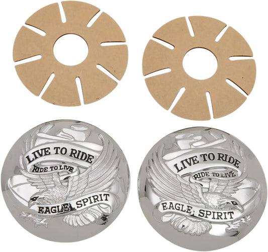 DRAG SPECIALTIES "Live to Ride" Kromade Tanklocksskydd bild 1 PMMEDIA:a278c8f0e0958ff2
