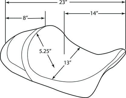 Drag Specialties Seats EZ-ON Mount Forward Low Solo Seat Sadlar Harley Touring bild 14 PMMEDIA:f1a7587ce2c10ad3