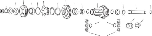 EASTERN MOTORCYCLE PARTS 4-Växlad Motaxel Bussning bild 2 PMMEDIA:cdfa286d29ac7e7b