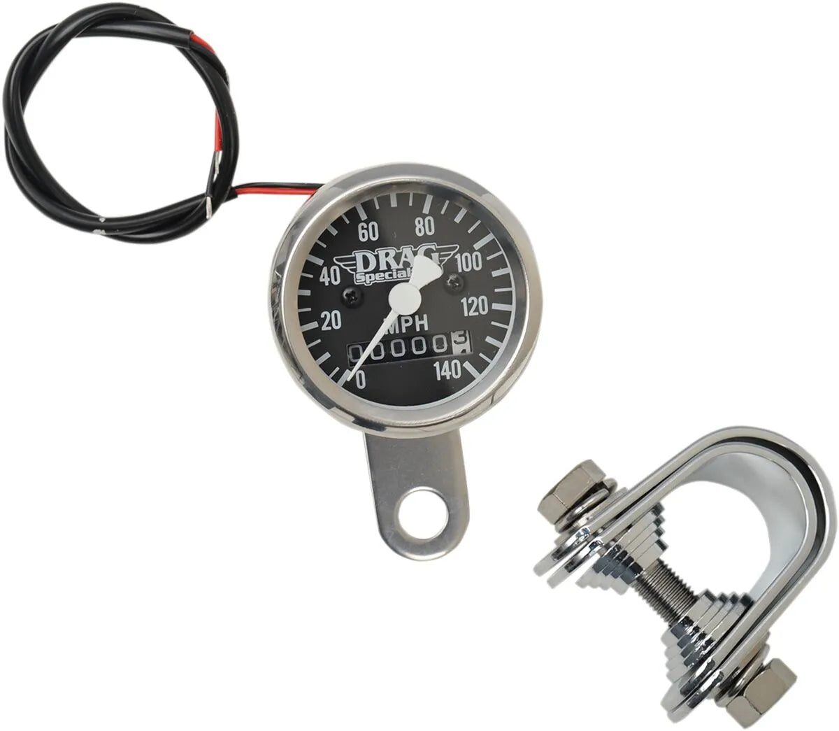 Drag Specialties 1-7/8" 140 MPH Mini Mechanical Speedometer Hastighetsmätare bild 2 PMMEDIA:8e0ffe9889ec6991