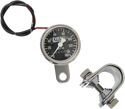 Drag Specialties 1-7/8" 140 MPH Mini Mechanical Speedometer Hastighetsmätare bild 2 PMMEDIA:8e0ffe9889ec6991
