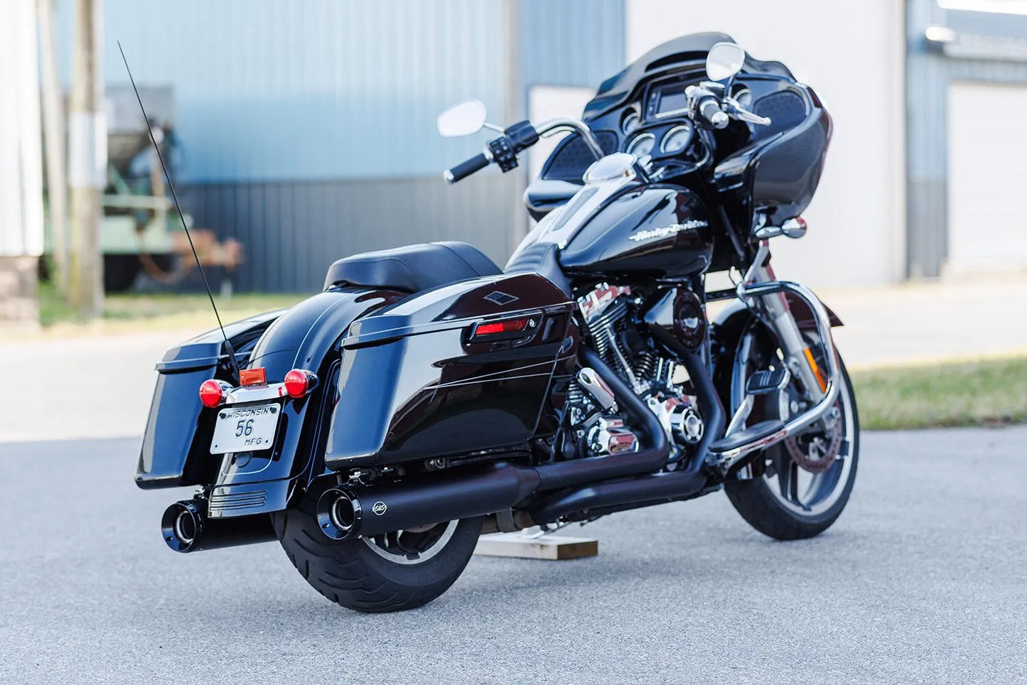 S S Cycle 4-1/2" GNX Slip-On Mufflers Ljuddämpare Harley bild 10 PMMEDIA:64018a1eadec8981