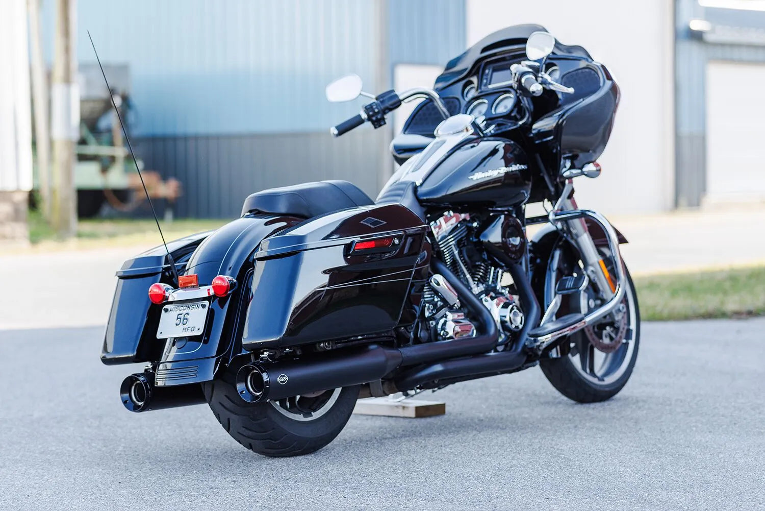 S S Cycle 4-1/2" GNX Slip-On Mufflers Ljuddämpare Harley bild 10 PMMEDIA:64018a1eadec8981