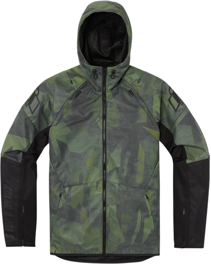 ICON Airform Battlescar™ MC-jacka CE grön small bild 1 PMMEDIA:e55aaa90133d457f