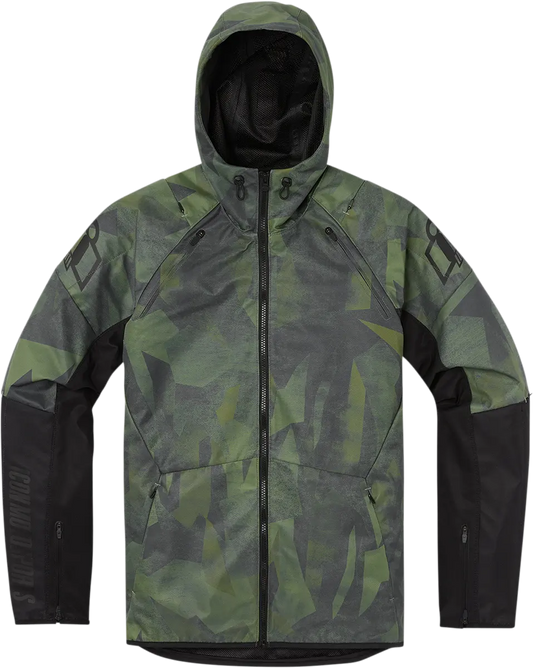 ICON Airform Battlescar™ MC-jacka CE grön small bild 1 PMMEDIA:e55aaa90133d457f