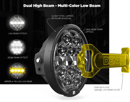 DENALI D14 Destroyer LED Strålkastar-Kit för Harley-Davidson Road Glide bild 6 PMMEDIA:03a458cf0253f9e7