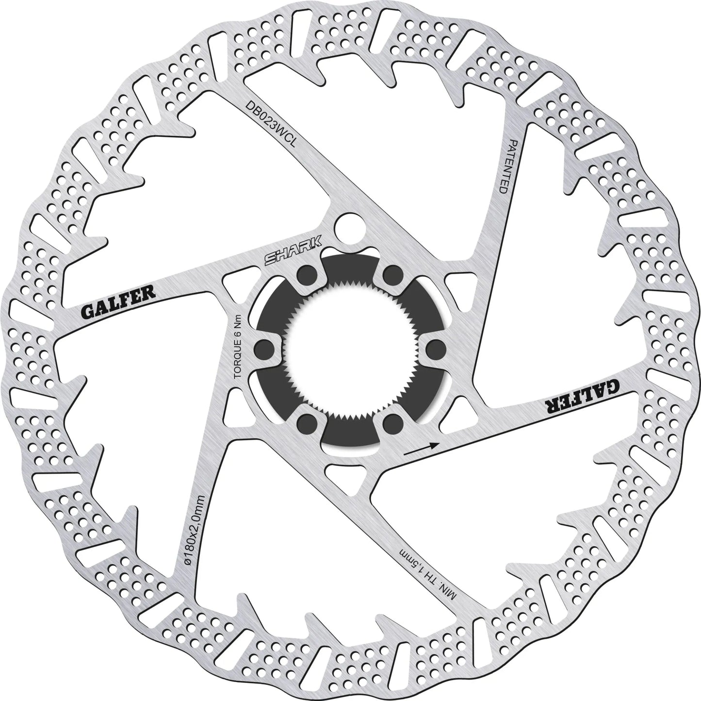 Galfer Fixed Disc Shark® Center-Lock Bromsskivor offroad bild 4 PMMEDIA:e82040d28337c13c