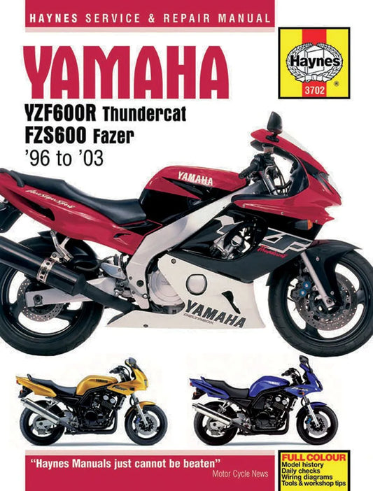 HAYNES Reparationsmanual för Yamaha YZF600R bild 1 PMMEDIA:db5a42a7b96b90a7