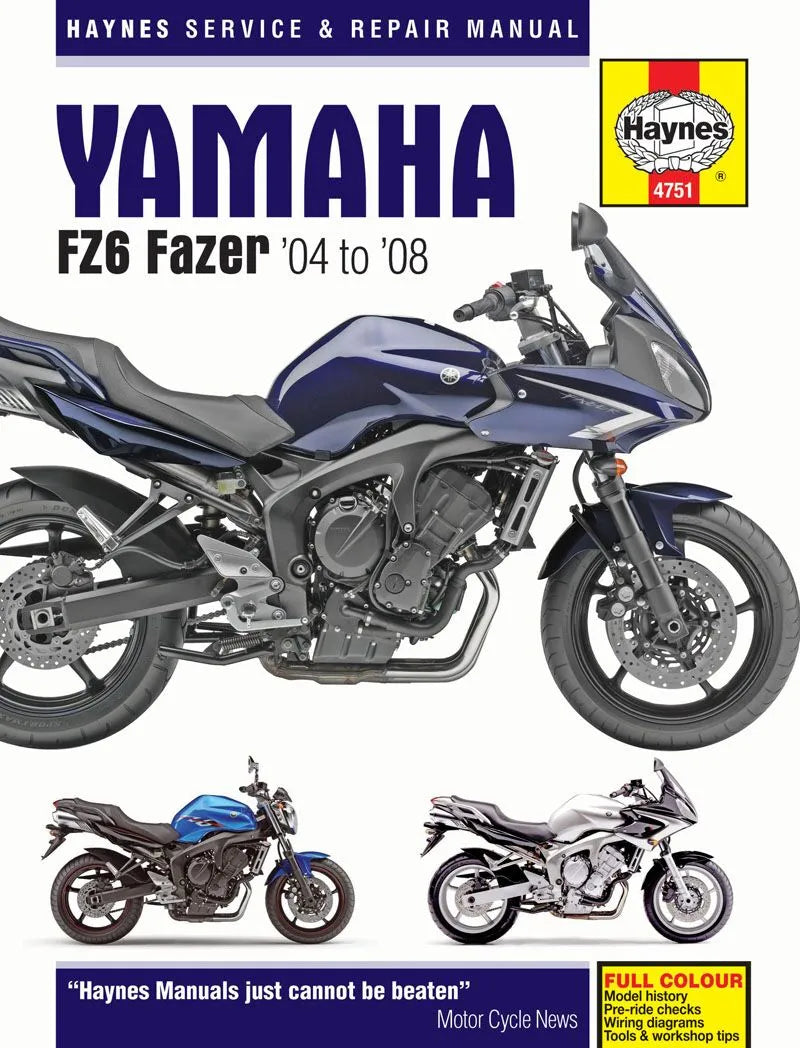 HAYNES Service Manual Yamaha FZ6 Fazer 04-08 bild 1 PMMEDIA:70d5732a1f9ddfbb