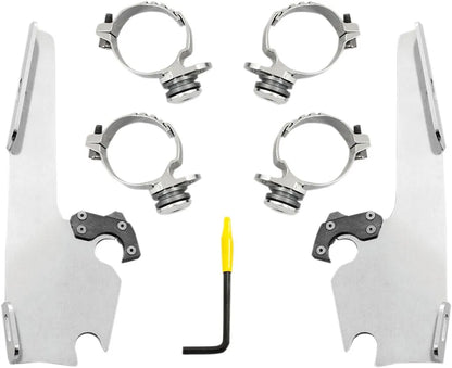 Memphis Shades Hd Fats/Slim Windshield Trigger-Lock Complete Mount Kit Fästdelar & kit för vindrutor bild 19 PMMEDIA:097c5cbc6f1cf772