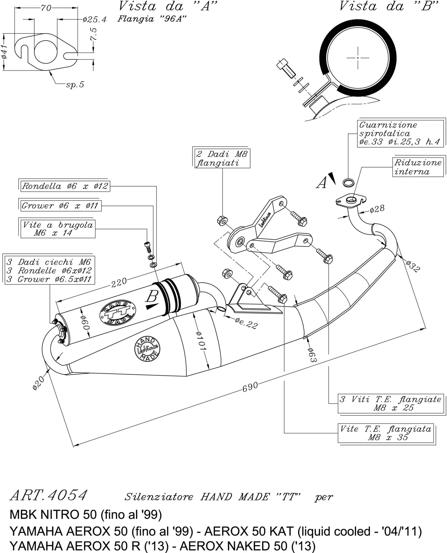 LEOVINCE Hand Made TT Rostfri Full-Exhaust System bild 3 PMMEDIA:be4be81ed20e995f