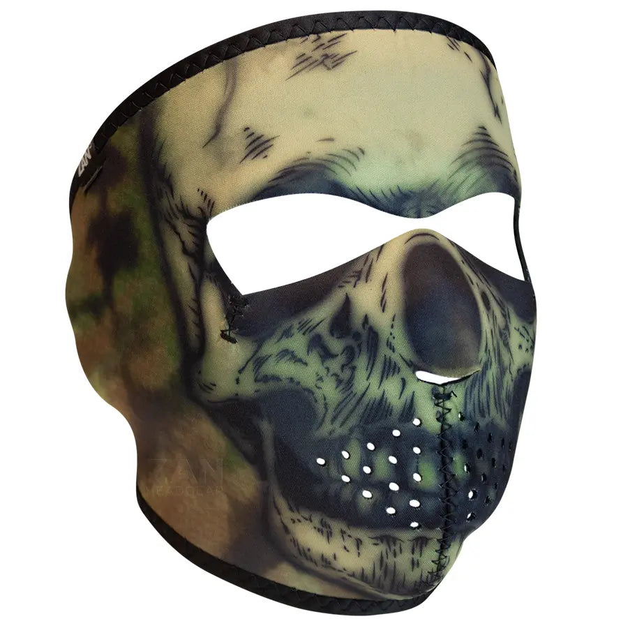 ZAN HEADGEAR Neoprene Full-Face Mask Wood Tie Dye Skull bild 1 PMMEDIA:614a1a67b7daf170