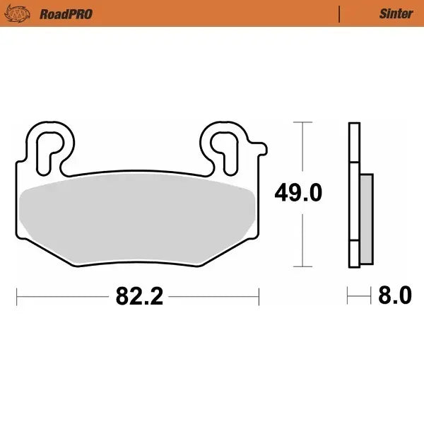 MOTO-MASTER RoadPRO Sinter Fram Bromsbelägg bild 1 PMMEDIA:b07d9f783032e410