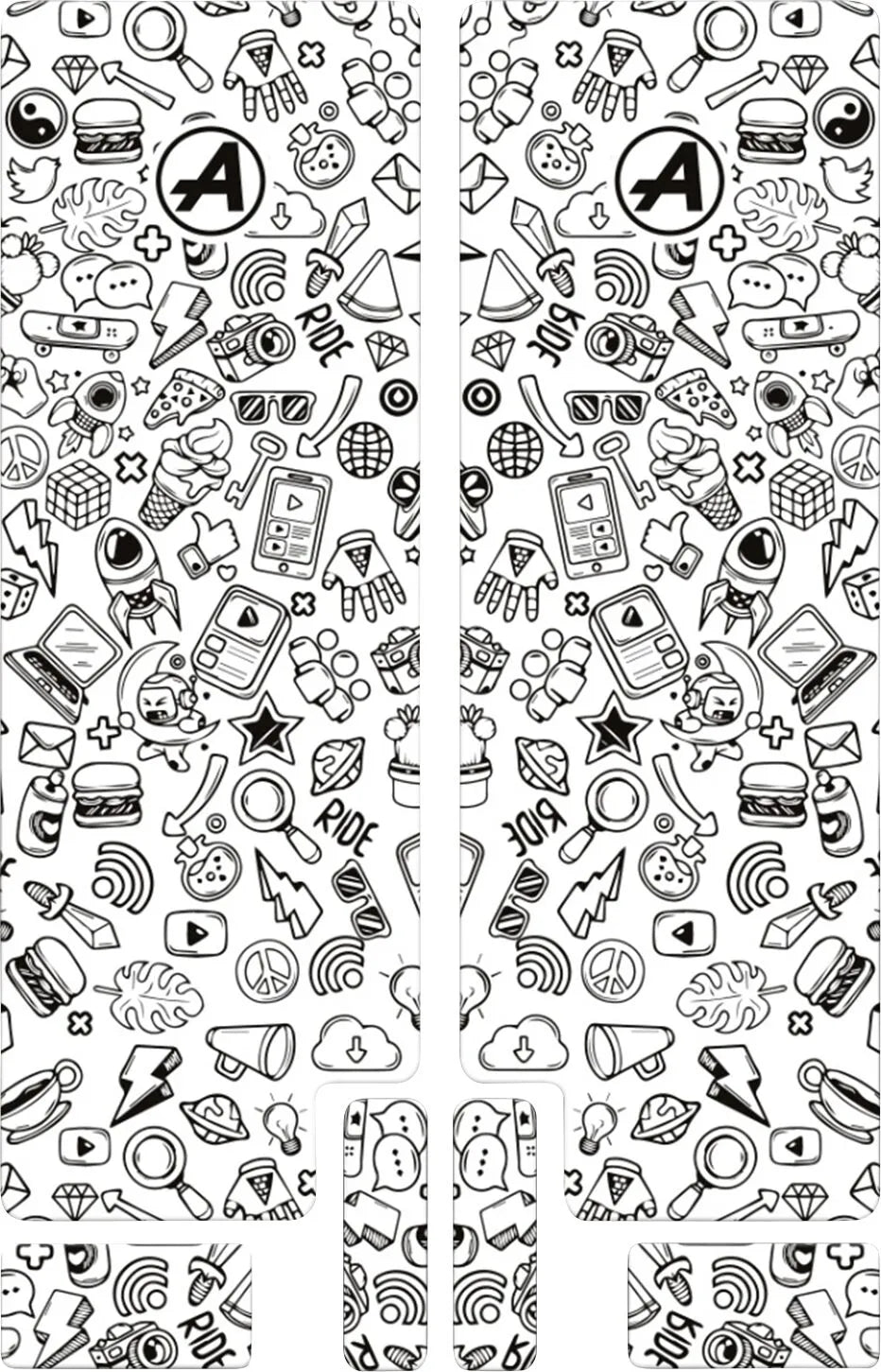 ALGIS Fork Decal Svart Blank bild 1 PMMEDIA:2d7167ca00435226