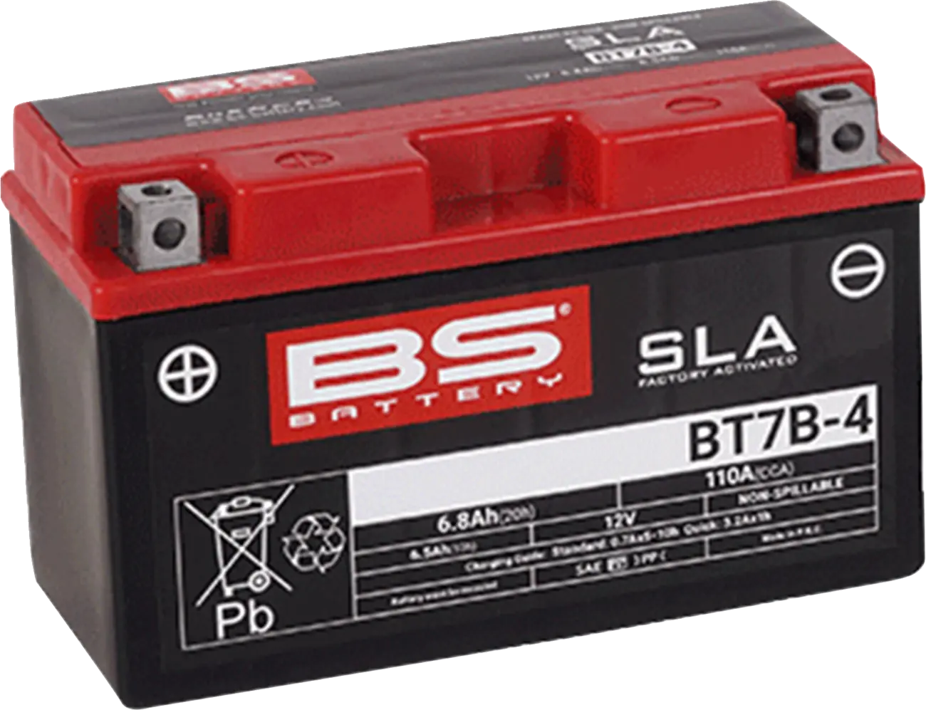 BS BATTERY BT7B-4 SLA Underhållsfritt AGM-Batteri bild 1 PMMEDIA:1ae81e5f470172d1