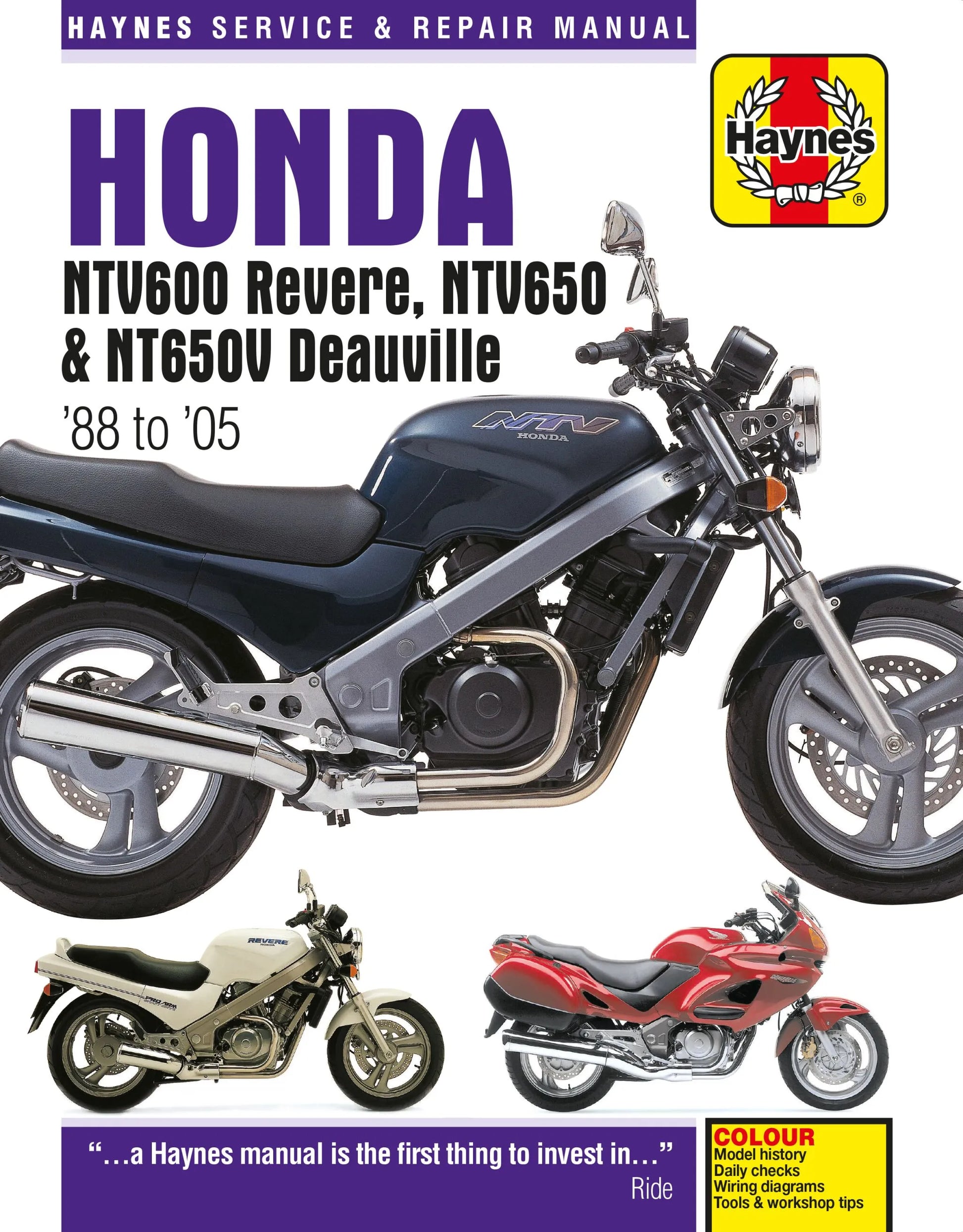 HAYNES Service Manual för HONDA NTV600/650 & N bild 1 PMMEDIA:f1ed8596d1b9dc89