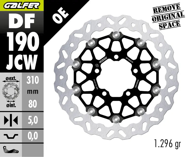GALFER BRAKE ROTOR FLOATECH WAVE Fram bild 1 PMMEDIA:cdbcbe708323cc39