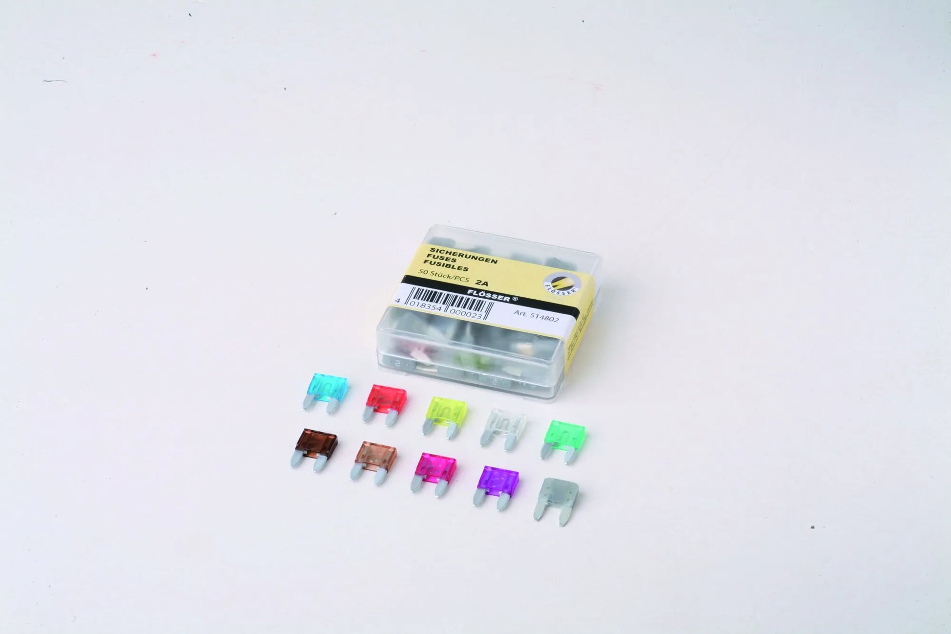 FLOSSER Mini Säkringar 2A 50-pack bild 1 PMMEDIA:8ee4709f65e1734c