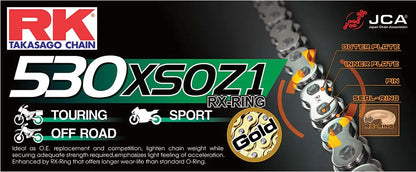 RK 530 XSOZ1 Motorcykelkedja 100L bild 2 PMMEDIA:c16a7d4130aad72e