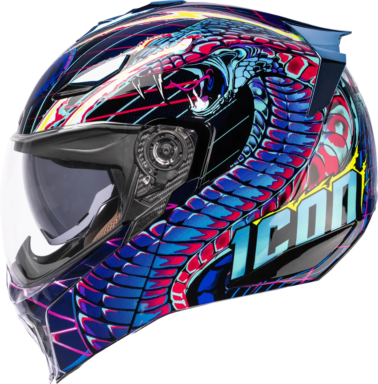Icon Threshold™ Synthwave Lazer Cobra Modular Modulhjälm bild 4 PMMEDIA:bc451bfc96394a1a