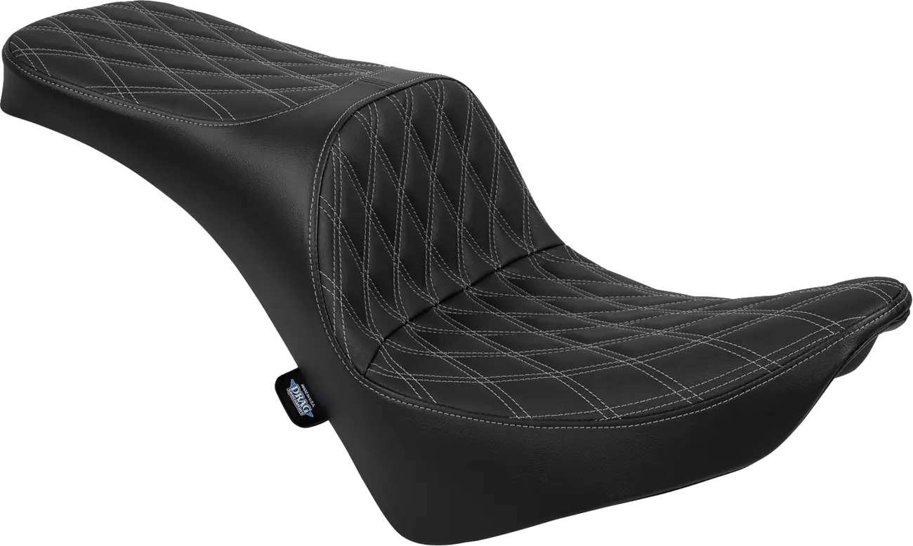 DRAG SPECIALTIES SEATS Freedom Touring Sadel 2-Up Double Diamond Silver bild 1 PMMEDIA:a6318fcf5b6c1a63