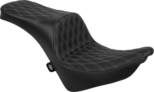 DRAG SPECIALTIES SEATS Freedom Touring Sadel 2-Up Double Diamond Silver bild 1 PMMEDIA:a6318fcf5b6c1a63