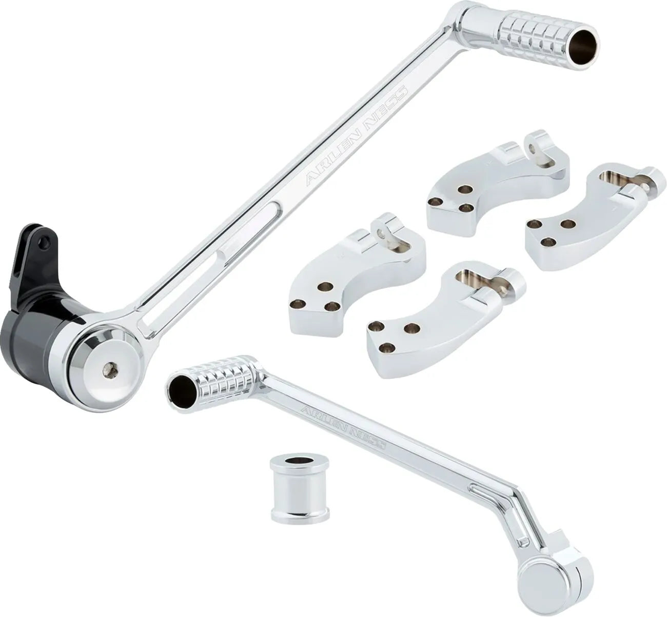 Arlen Ness Extended Foot Control Kit Bakre fotstöd motorcykel bild 2 PMMEDIA:e2e345ef3bc147e5