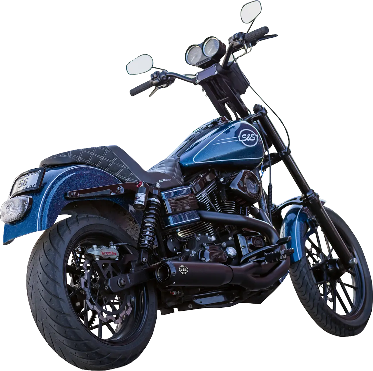 S S Cycle 2-into-1 Qualifier Exhaust System Kompletta avgassystem Harley bild 1 PMMEDIA:ef23a8a16eb867f0