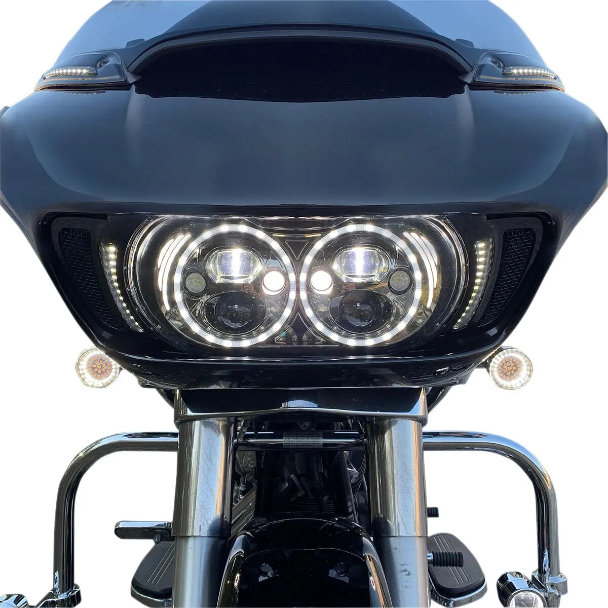 Drag Specialties Front Dual Ring Turn Signal Inserts Blinkers bild 3 PMMEDIA:d27ec968fc112533