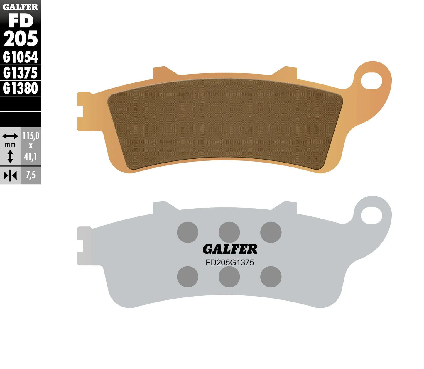 GALFER HH Sinterade Bromsbelägg Sport bild 1 PMMEDIA:9e20952eeacb35b6