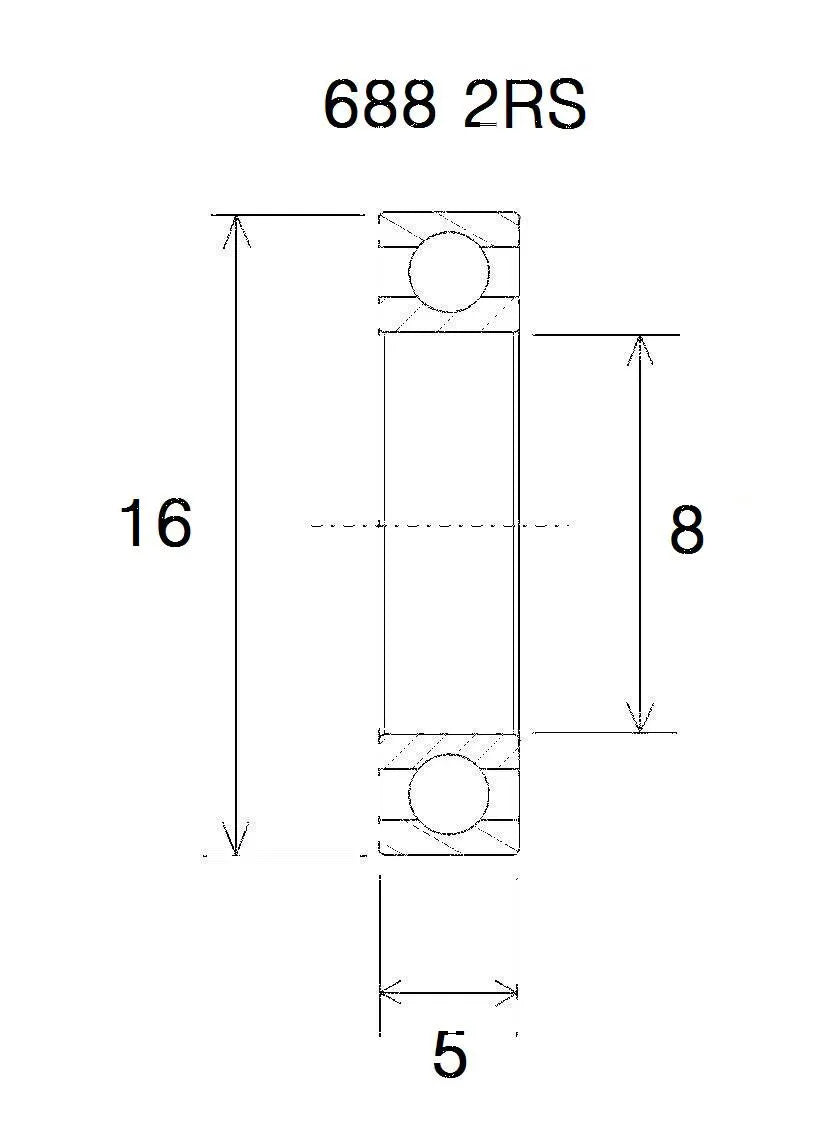 BLACK BEARING B3 Kullager 8x16x5 mm bild 1 PMMEDIA:cc3d10a386cb967d