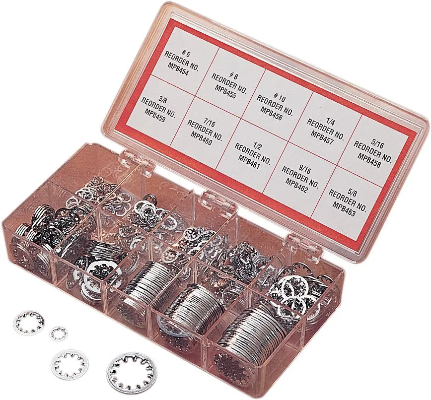 Drag Specialties Inside Star Washer Assortment Monteringssats sortiment bild 2 PMMEDIA:716c65658c13a645