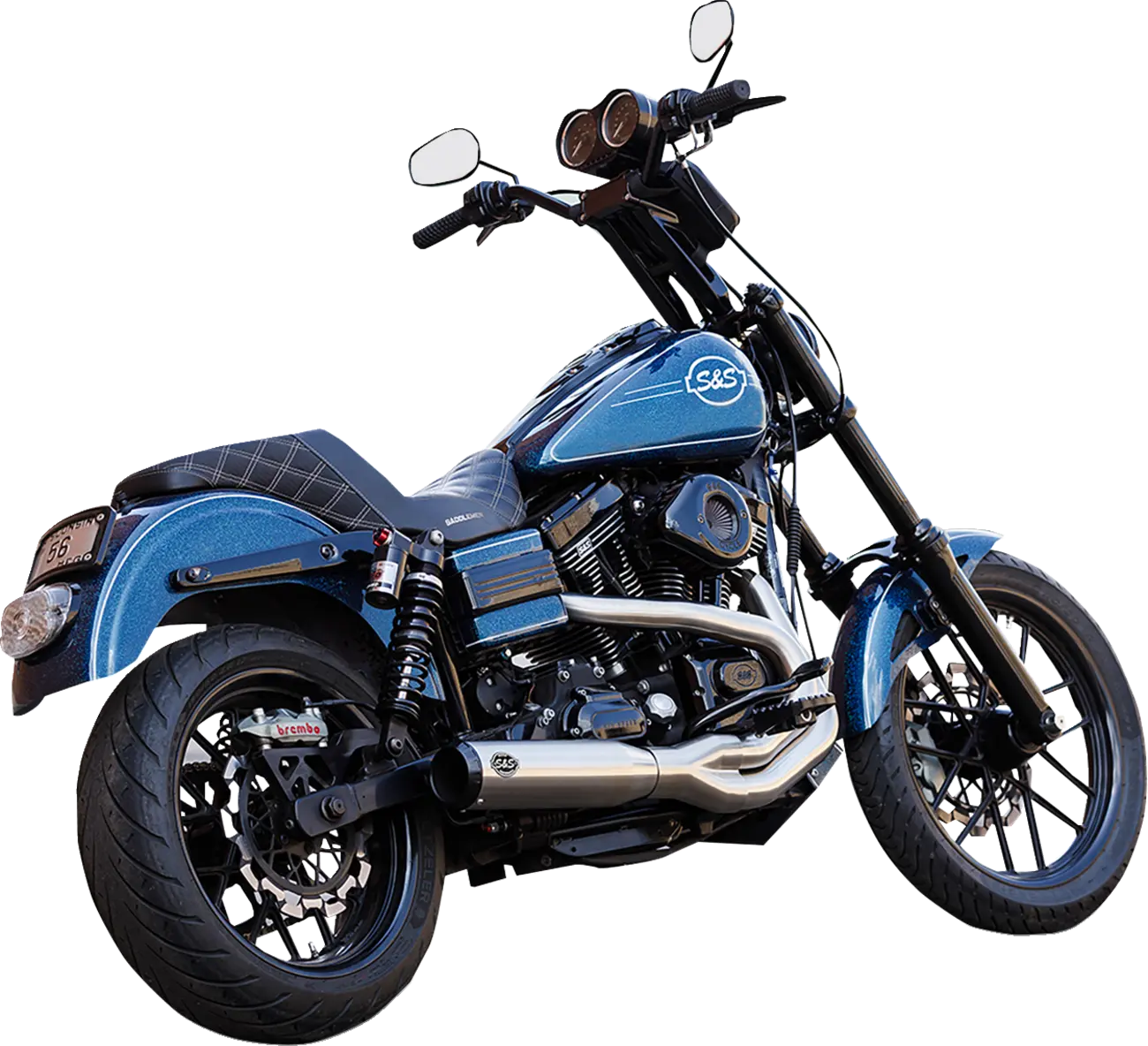 S S Cycle 2-into-1 Qualifier Exhaust System Kompletta avgassystem Harley bild 2 PMMEDIA:6eb22f776ffe57d1