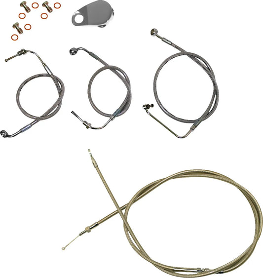 LA CHOPPERS Standard Kabel- och Bromsledningskit i Rostfritt Stål bild 1 PMMEDIA:33bf5139afb2eeed