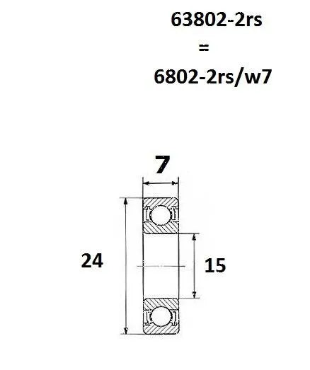 BLACK BEARING B5 Kullager 15x24x7 mm bild 1 PMMEDIA:0b44f96c62dfb06e